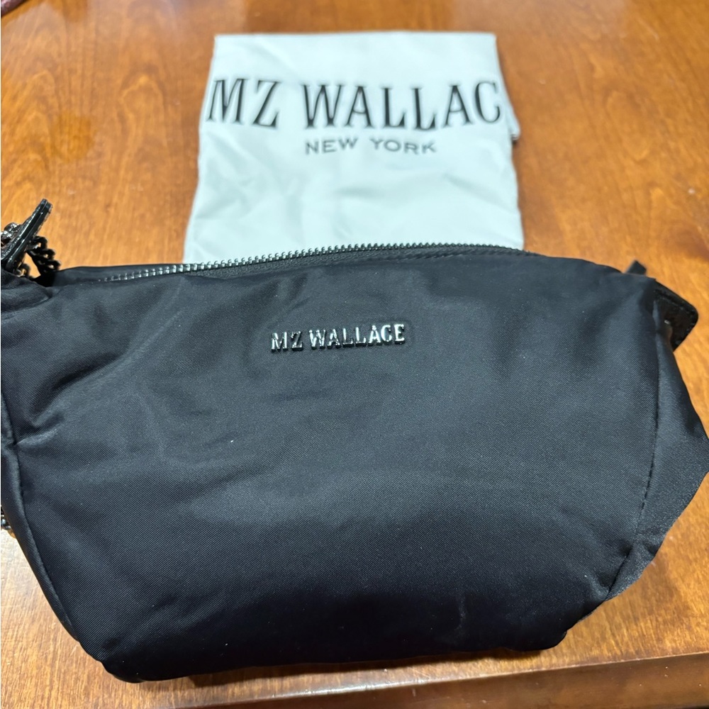 MZ Wallace Bowery Crescent Cross Body Black